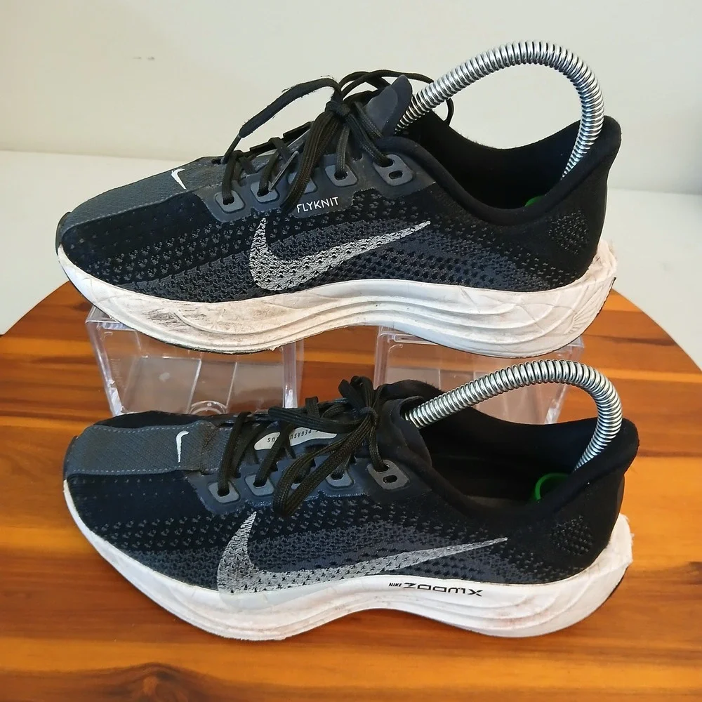 Nike Pegasus Plus Women 6.5 Black Flyknit ZoomX Running Shoes FQ7261-002